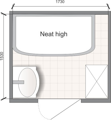 Душевая кабина Domani-Spa Neat high 150x80 (сатин матированное стекло / белые стенки) с крышей с гидромассажем фотография