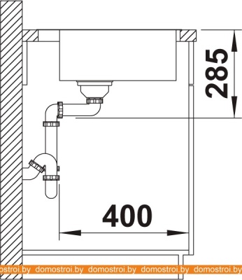 Кухонная мойка Blanco Supra 400-IF/A R12 526353 (полированная) фотография