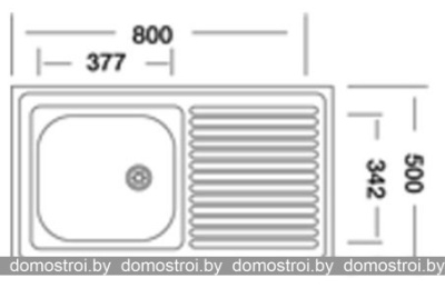 Кухонная мойка КромРус S 416 RUS (левый) фотография