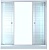 Шторка для ванной Triton Аква 167x147,5 полосы картинка