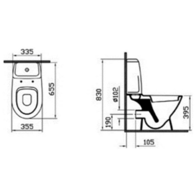 Напольный унитаз Vitra Grand 9764B003-1206 с бачком, сиденьем и фальшбиде фотография