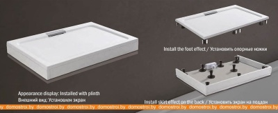 Душевой поддон WeltWasser TRS 14080 Stone-WT 140x80 фотография