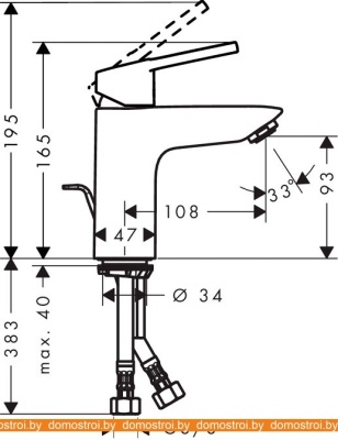 Смеситель Hansgrohe Logis Loop 100 71151000 фотография