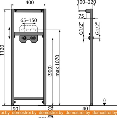 Система инсталляции Alcaplast A104B/1120 фотография