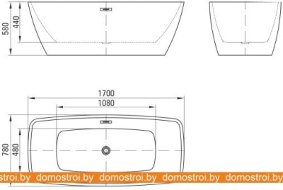 Ванны Deante Anemon KDM 017W 170x78 фотография