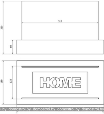 Биокамин BiokominkiGMT Home (красный) фотография