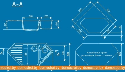 Кухонная мойка Ulgran U-409 (черный) фотография