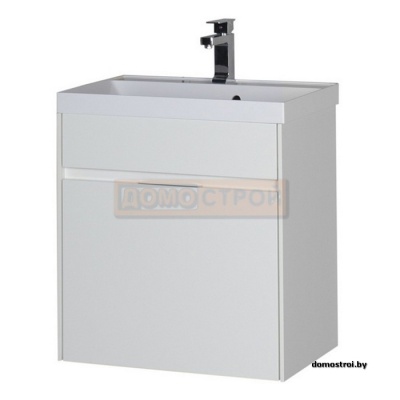 Тумба Aquanet Латина 60 c умывальником QUICK CLAC 1 ящик Белый фотография