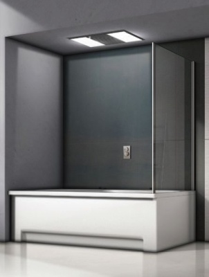 Боковая часть шторки на ванну GoodDoor SCREEN SP-75-C-CH 75x140 фотография