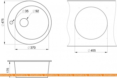 Кухонная мойка Granula 4801 (брют) фотография
