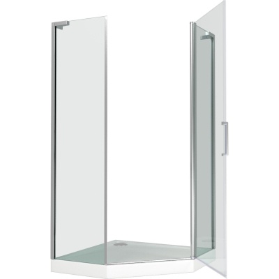 Душевой уголок GoodDoor PANDORA PNT-100-C-CH 100x100 стекла прозрачные (без поддона) фотография